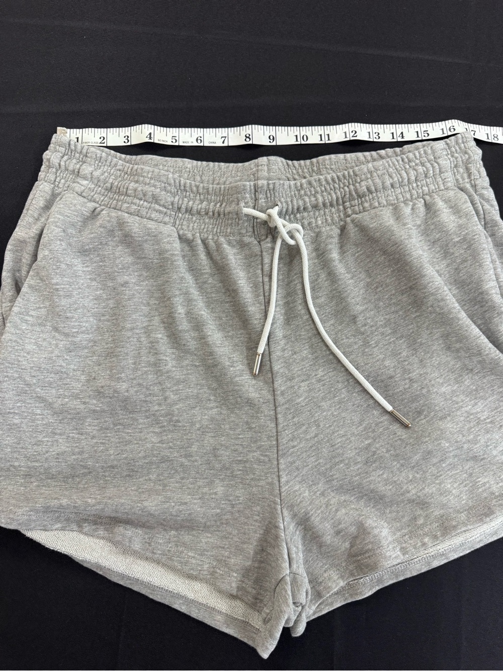 Gray Lounge Shorts Size XL | Drawstring Casual Active Shorts - Picture 6 of 8